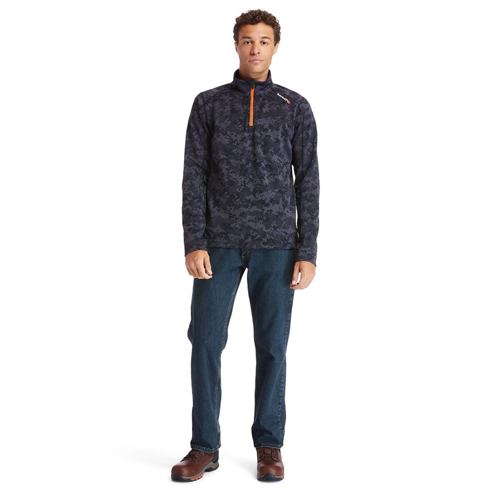 Moletom Masculino - Timberland Pro® Understory Quarter-Zip Fleece - PVIJR5416 - Pretas